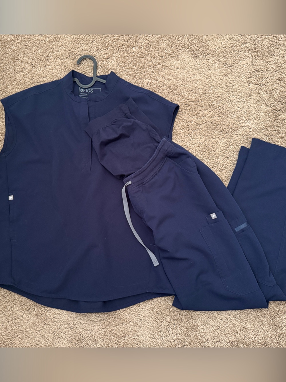 Figs Women's Scrub Set in Navy Blue